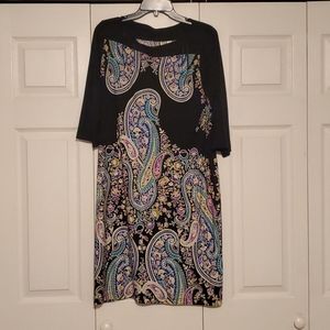 3/4s sleeve Tunic Dress